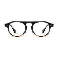 Round Black/Tortoiseshell Eyeglasses