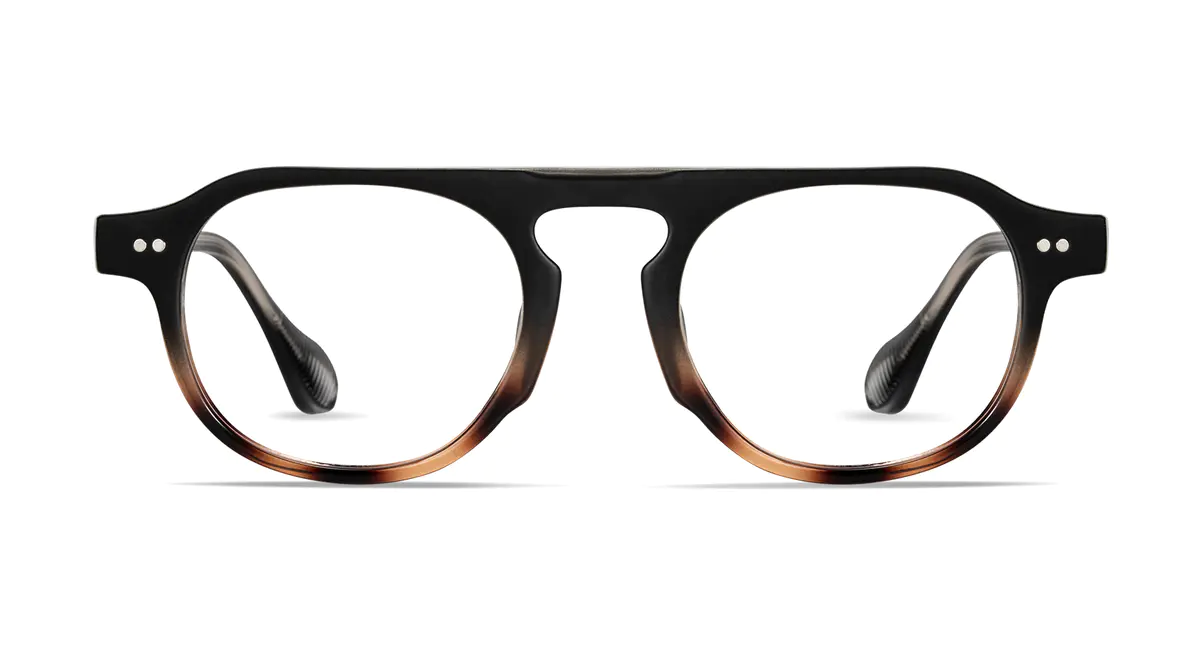 Round Black/Tortoiseshell Eyeglasses