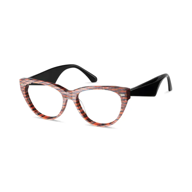 Cat-eye Orange Eyeglasses
