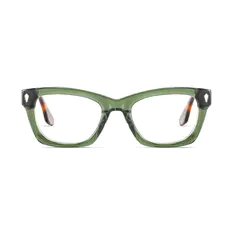 Rectangle Green Eyeglasses
