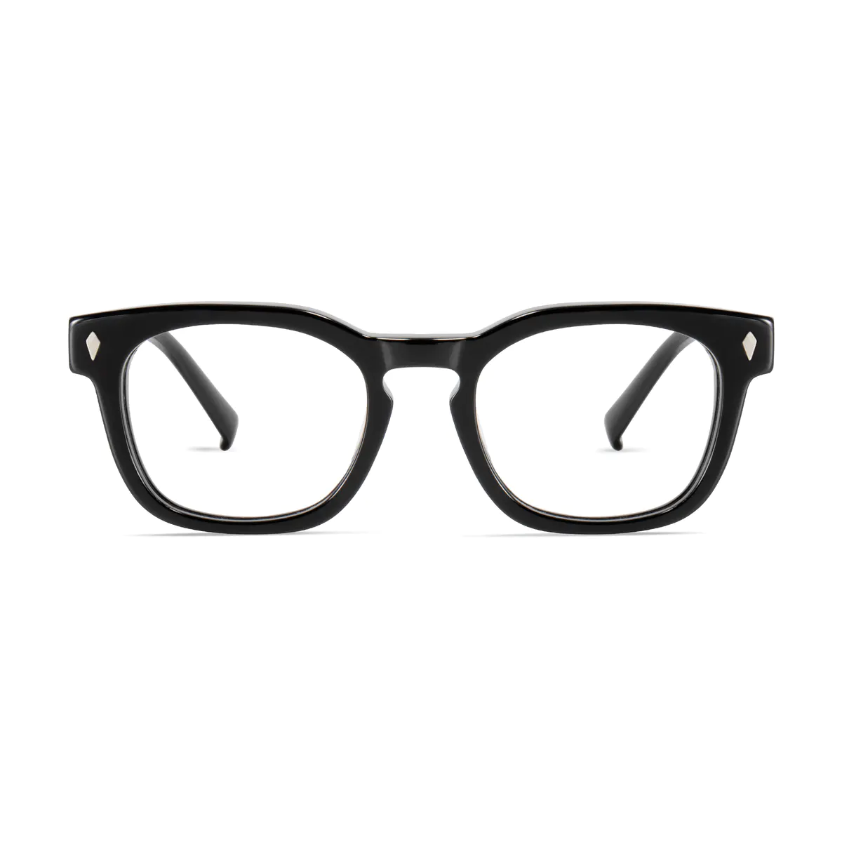 Oval Black Eyeglasses