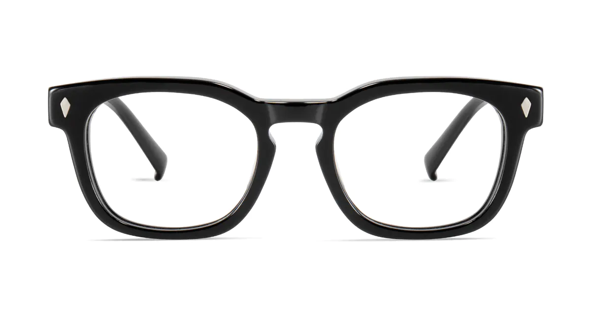 Square Black Eyeglasses