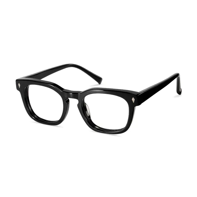 Oval Black Eyeglasses