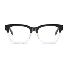 Rectangle Tortoiseshell/Clear Eyeglasses