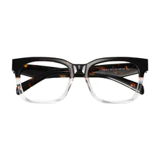 Square Tortoiseshell/Clear Eyeglasses