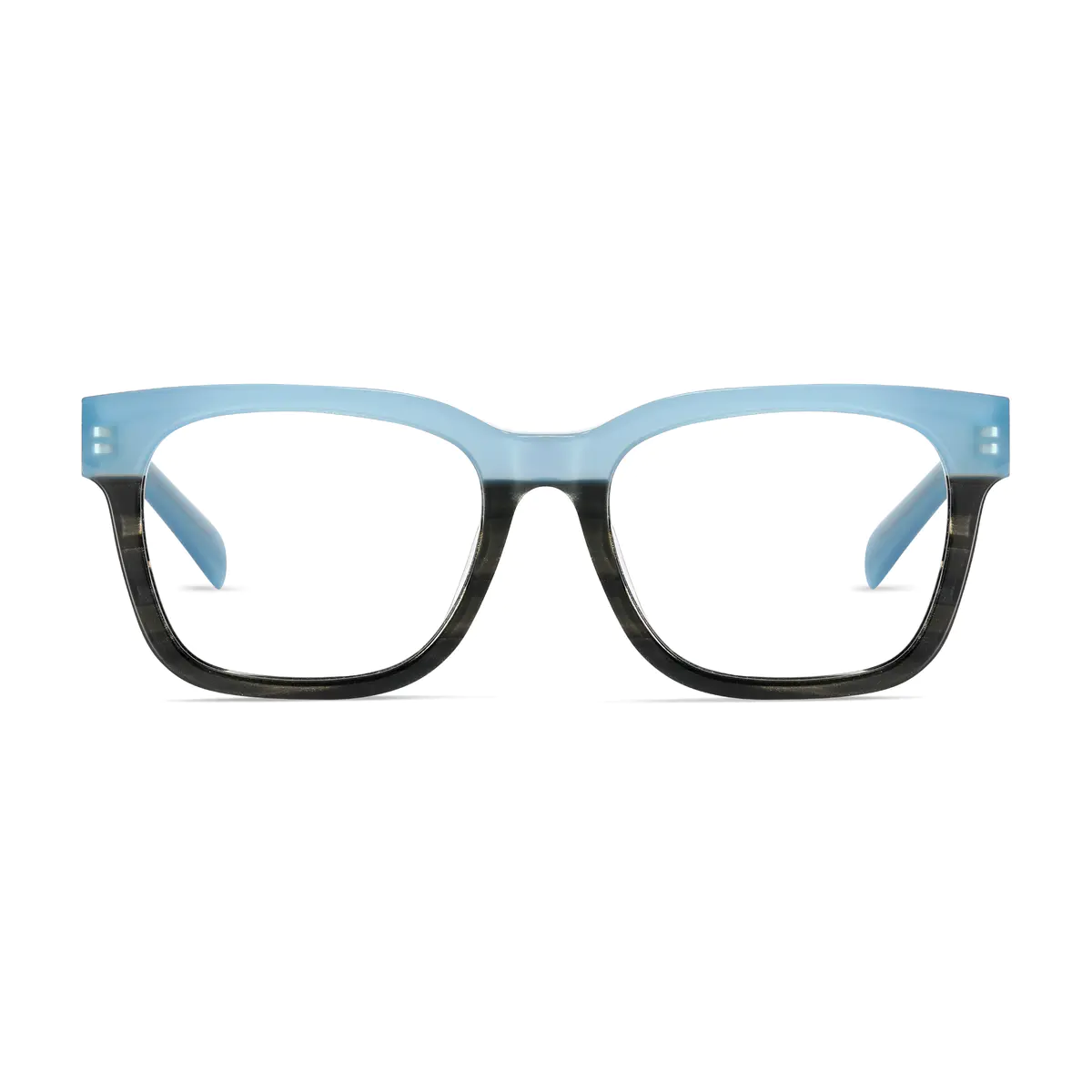 Rectangle Black/Blue Eyeglasses