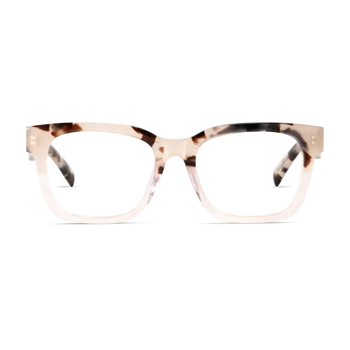 Rectangle Tortoiseshell/Pink Eyeglasses