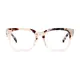 Square Tortoiseshell/Pink Eyeglasses