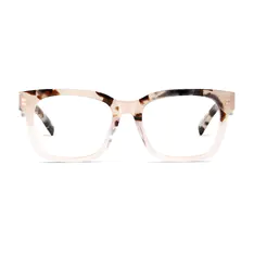 Square Tortoiseshell/Pink Eyeglasses