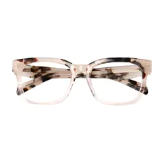 Square Tortoiseshell/Pink Eyeglasses