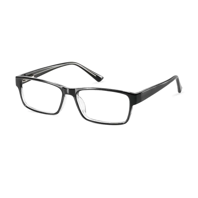 Rectangle Black/Clear Eyeglasses