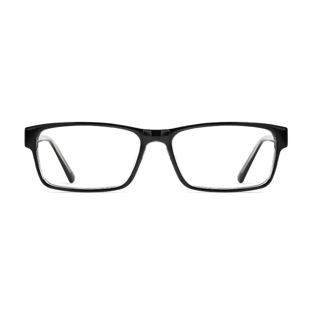 Rectangle Black/Clear Eyeglasses