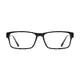 Rectangle Black/Clear Eyeglasses