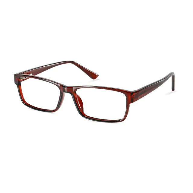 Rectangle Red Eyeglasses