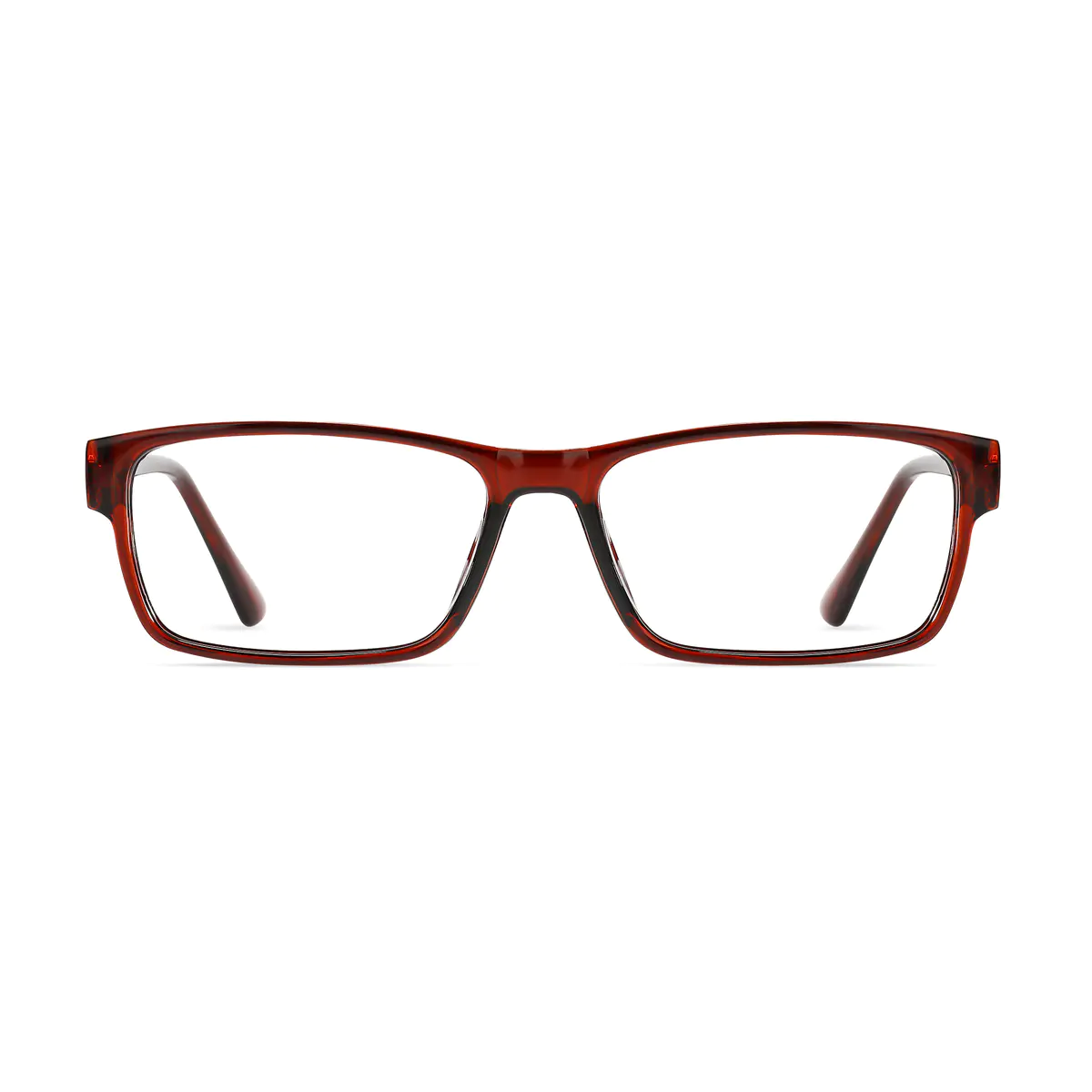 Rectangle Red Eyeglasses