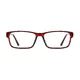 Rectangle Red Eyeglasses