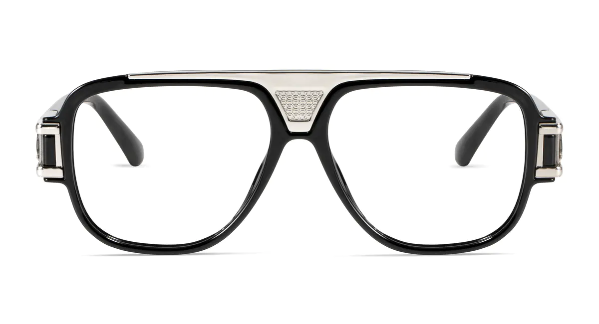 Aviator Black Eyeglasses