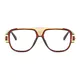 Aviator Light Brown Eyeglasses