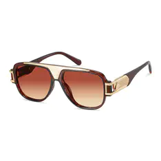 Aviator Light Brown Eyeglasses
