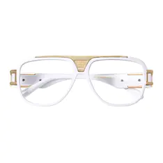 Aviator White Eyeglasses