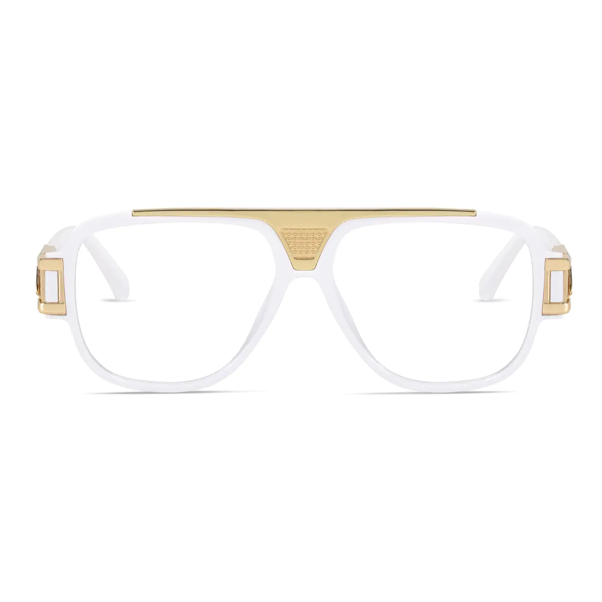 Aviator White Eyeglasses
