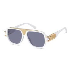 Aviator White Eyeglasses