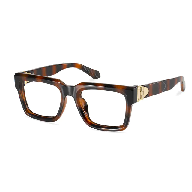 Rectangle Tortoiseshell Eyeglasses