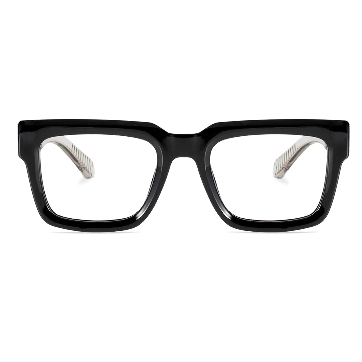 Rectangle Black/Clear Eyeglasses