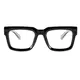 Rectangle Black/Clear Eyeglasses