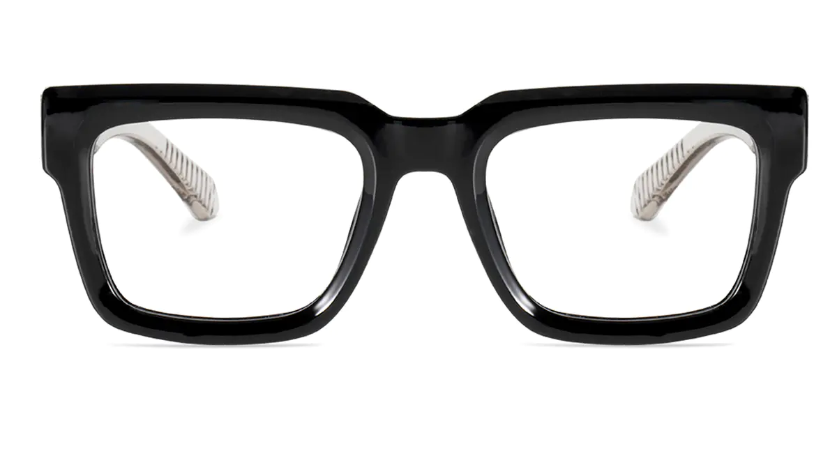 Square Black/Clear Eyeglasses