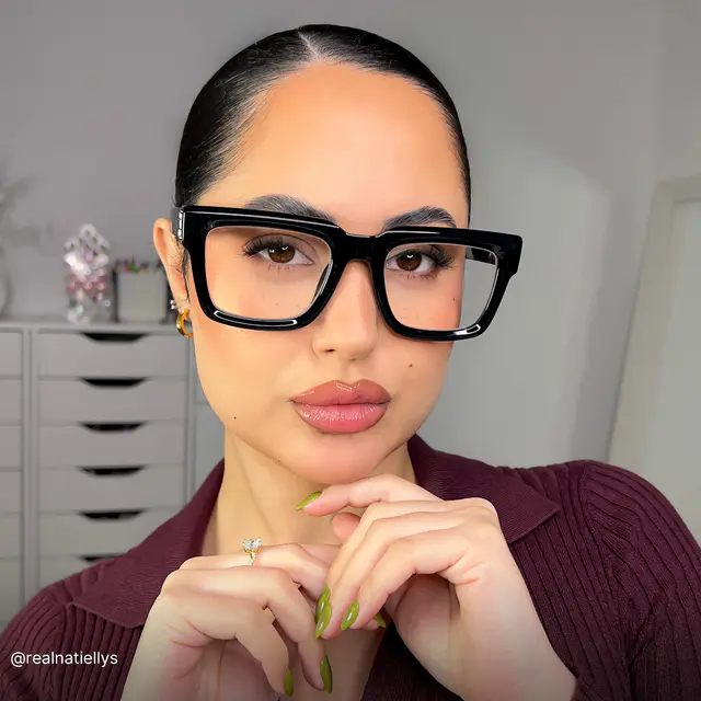 Rectangle Black/Clear Eyeglasses