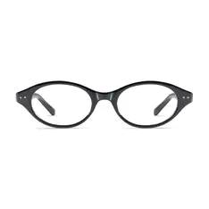 Oval Black Eyeglasses