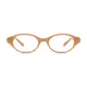 Oval Light Brown Eyeglasses