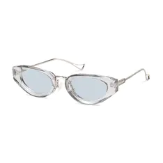 Rectangle Transparent Gray Eyeglasses