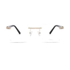Square Gold Eyeglasses