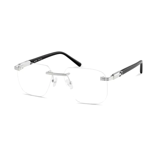 Rectangle Silver Eyeglasses