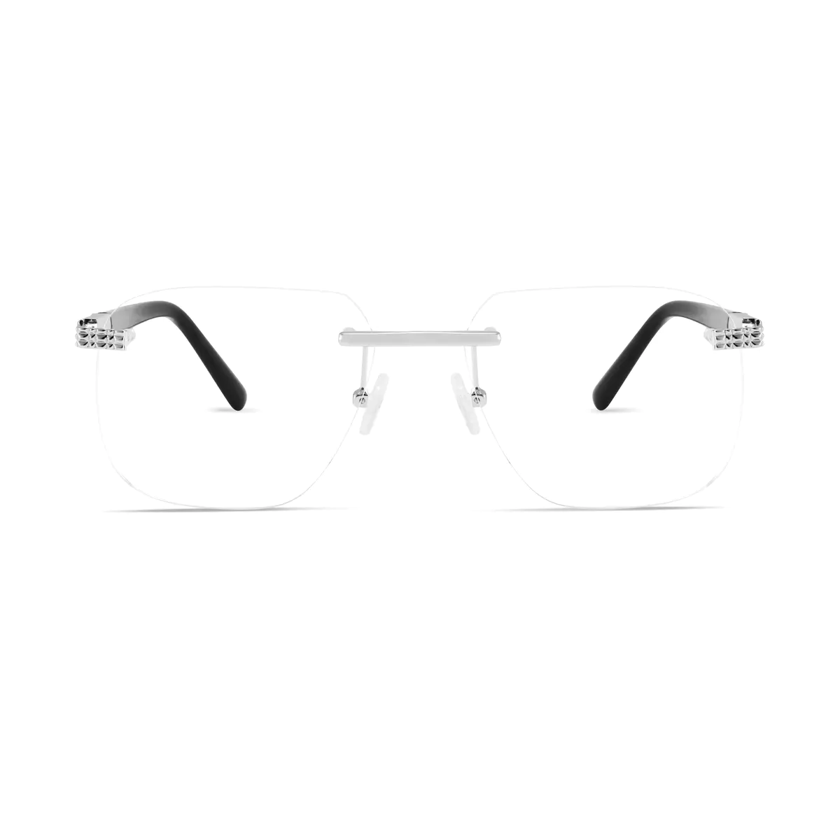 Rectangle Silver Eyeglasses