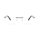 Rectangle Gold Eyeglasses