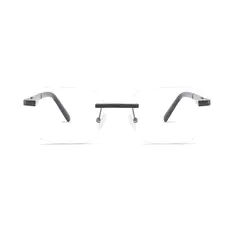 Rectangle Gray Eyeglasses