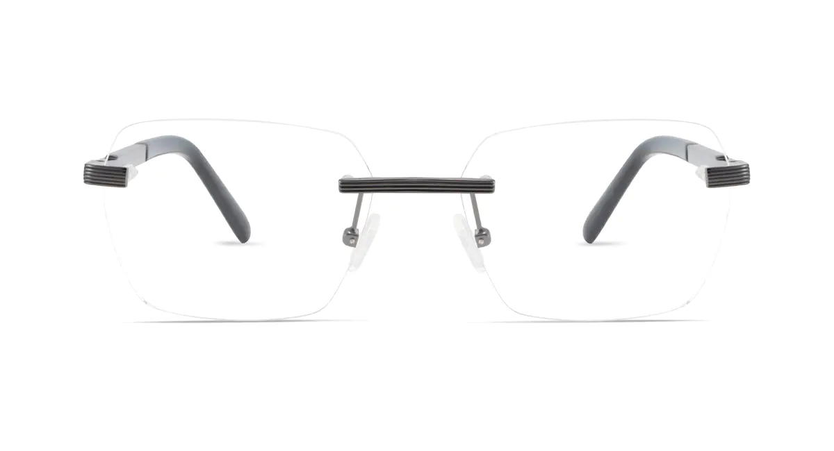 Rectangle  Gray Eyeglasses