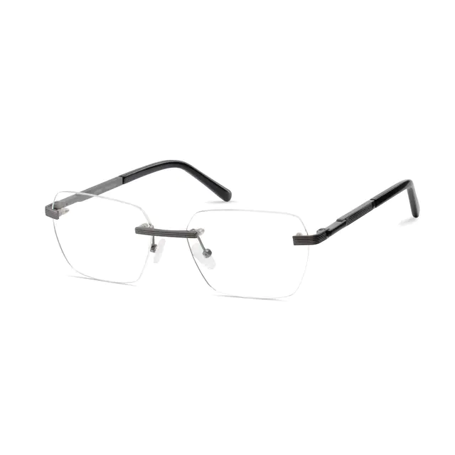 Rectangle  Gray Eyeglasses