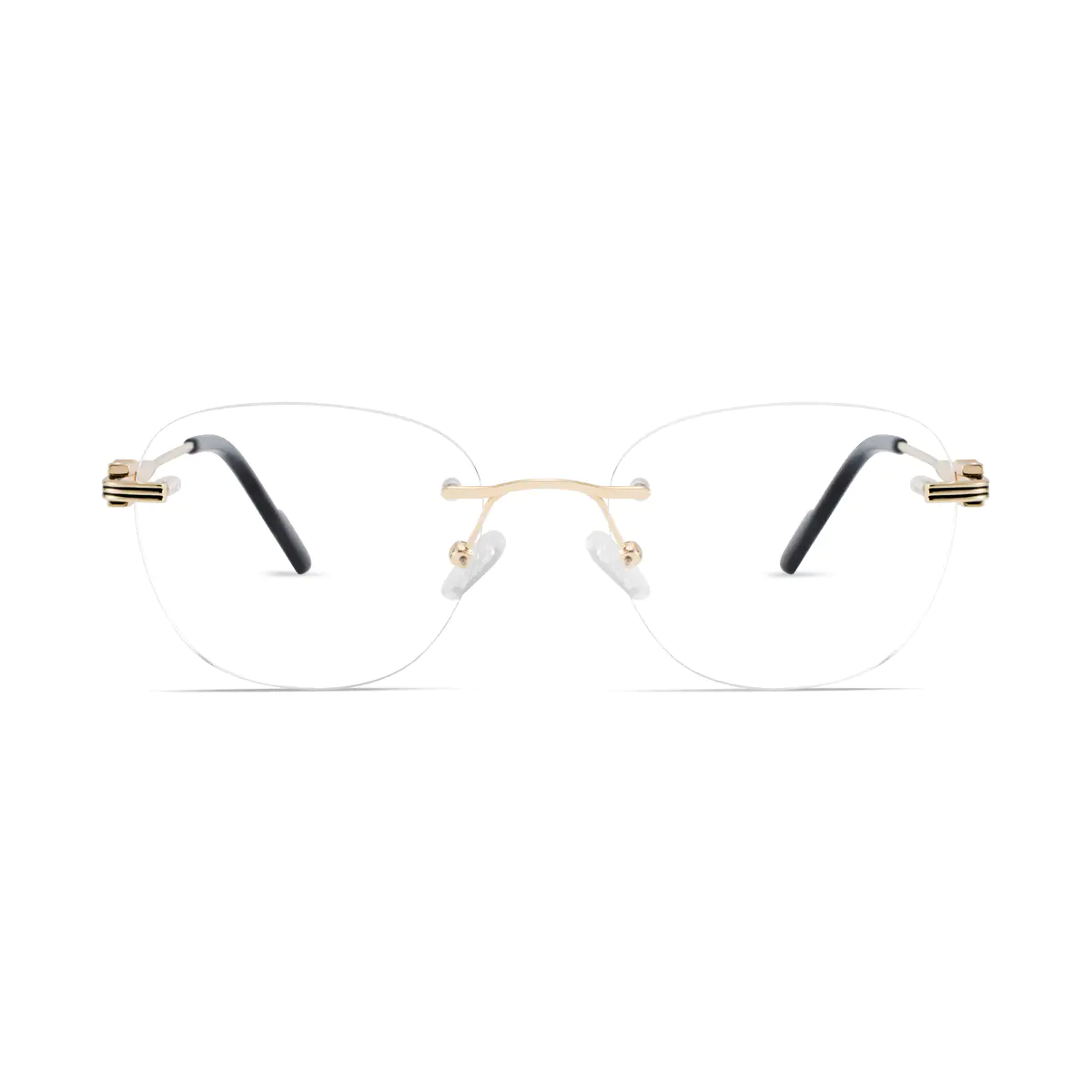 Oval Gold Eyeglasses