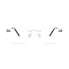 Oval Gold Eyeglasses