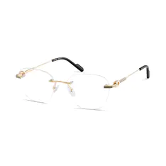 Oval Gold Eyeglasses