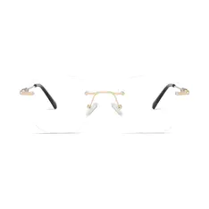Square Gold Eyeglasses