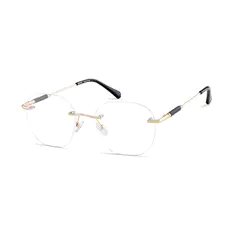 Square Gold Eyeglasses