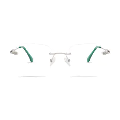 Square Green Eyeglasses