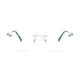 Square Green Eyeglasses