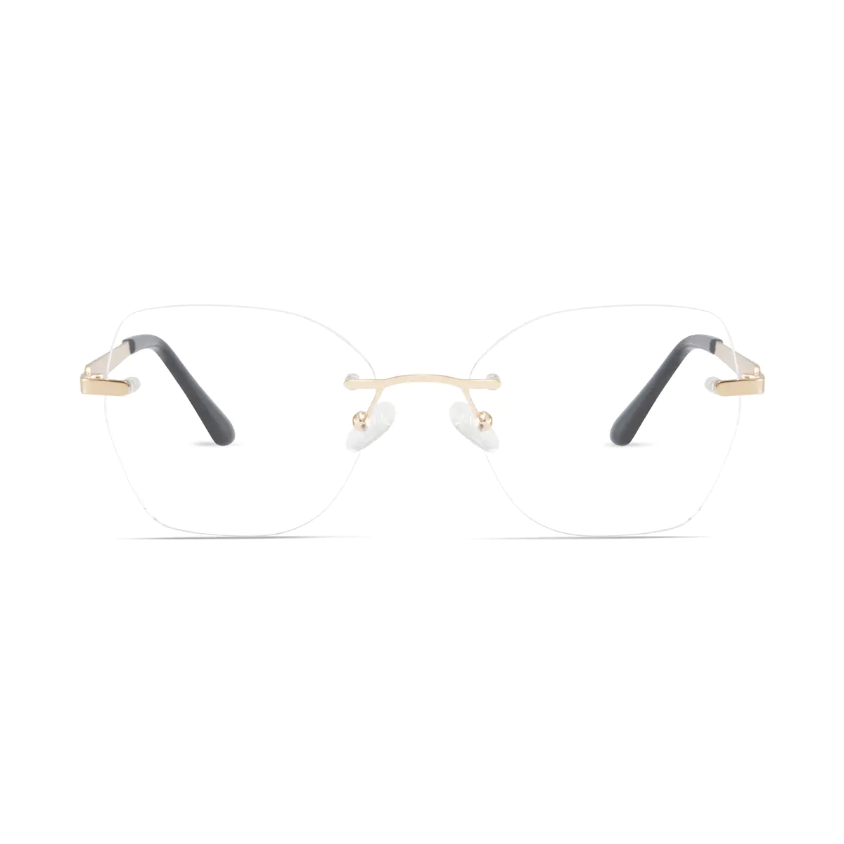 Square Gold Eyeglasses
