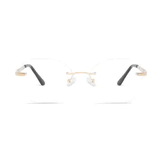 Square Gold Eyeglasses
